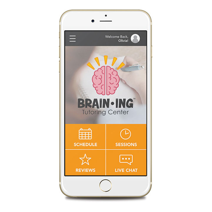 Braining App Interface Home Screen
