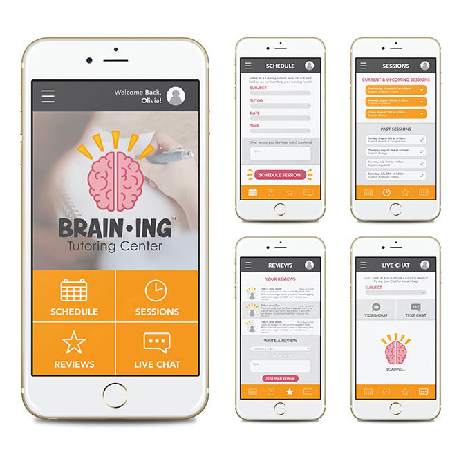 Braining App Interface Design
