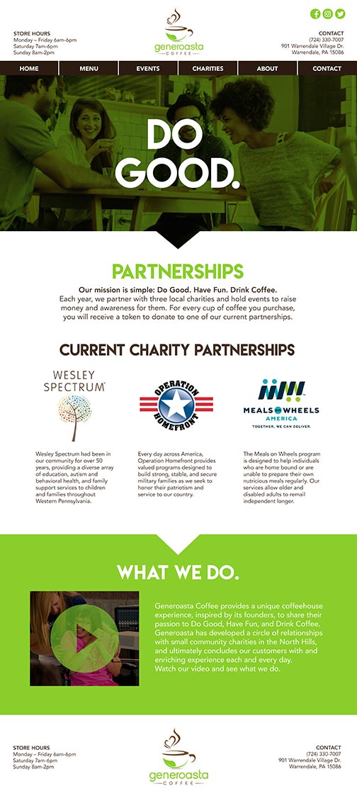 Generoasta Website ReDesign Partnerships