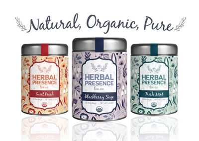 Herbal Presence Tea Labels