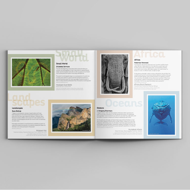 Smithsonian Photography Awards Booklet Categories
