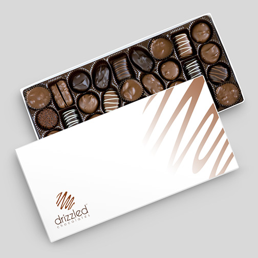 Drizzled Chocolates Box Packaging