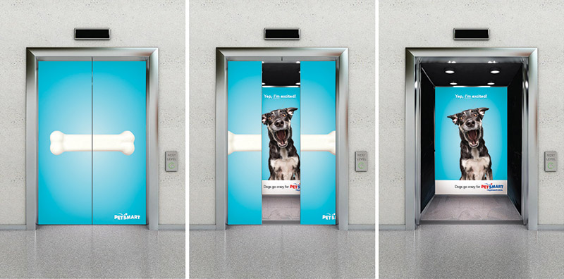 PetSmart Elevator Ads