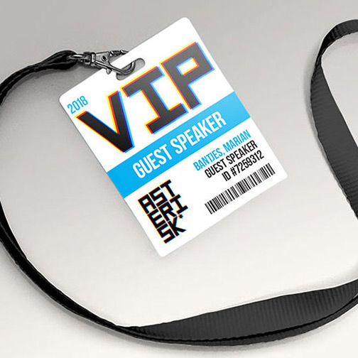 Asterisk Type Event VIP Pass