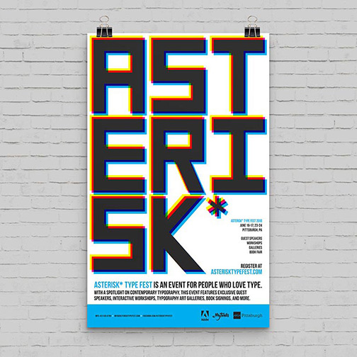 Asterisk Type Event Poster